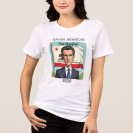 Gavin Newsom voor President 2028 Tri-Blend Shirt