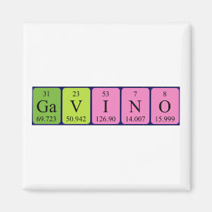 Gavino periodieke tabelnaam magnet magneet