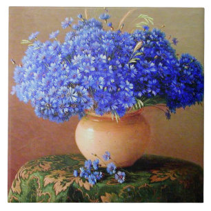 Gavril Kondratenko - Cornbloemen Tegeltje