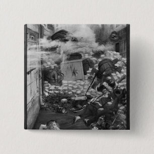 Gavroche-verzamelpatronen Vierkante Button 5,1 Cm