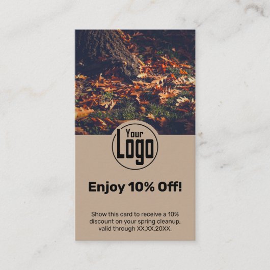 Gawn Care Service Geniet van 10% korting! Kortingskaartje (Voorkant)