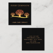 Gawn Care Service Levendige Sinaasappels Bomen Mod Vierkante Visitekaartje (Voorkant / Achterkant)