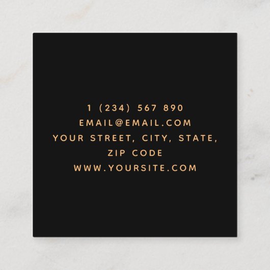 Gawn Care Service Levendige Sinaasappels Bomen Mod Vierkante Visitekaartje (Achterkant)