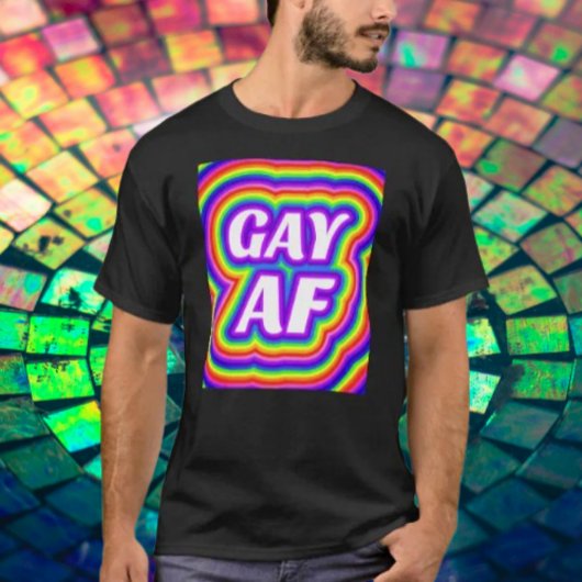 Gay AF Rainbow T-shirt