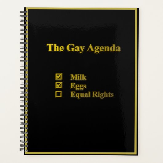 Gay Agenda - Gelijke rechterLGBT Planner (Voorkant)