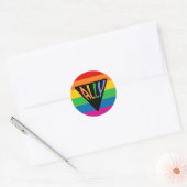 Gay Ally Driangle Ronde Sticker (Envelop)