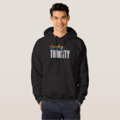 Gay and Thirsty Original Gilbert Baker Lgbtq pri Hoodie (Voorkant volledig)