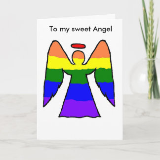 Gay Angel-kerstkaart Feestdagen Kaart