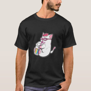 Gay Anime Cat Girl Bubble Tea Manga T-shirt