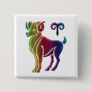 Gay Aries Button