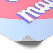 Gay as a maypole RED WHITE AND ROYAL BLUE Poster (Hoek)