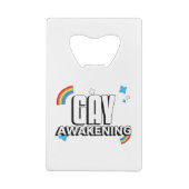 Gay Awakening Kredietkaart Flessenopener (Achterkant)