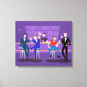 Gay Bar Canvas afdrukken Retro