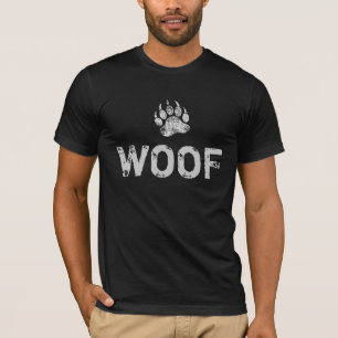 Gay Bear Pride gedesoriënteerde Beerpoot WOOF T-shirt