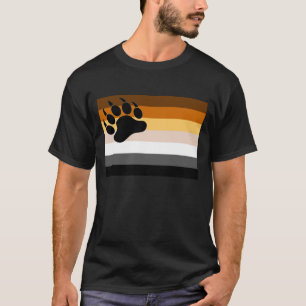 Gay Bear Pride Vlag Zwarte Beerpoot - Shirt