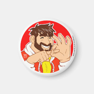 GAY BEER MAGNET - LATEN WE VANAVOND HEBBEN! MAGNEET