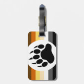 Gay Beer Pride Flag Beer Paw Bagagelabel (Achterkant verticaal)