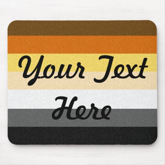 Gay Beer Pride Flag Muismat (Voorkant)