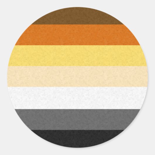 Gay Beer Pride Flag Ronde Sticker (Voorkant)