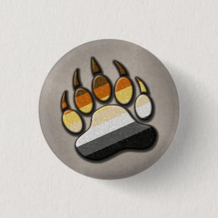 Gay Beer Pride Paw Ronde Button 3,2 Cm