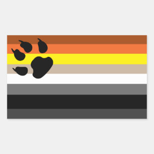Gay beer pride sticker. rechthoekige sticker