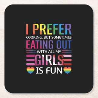 Gay Bisexual Pride Flag LGBTQ Vierkante Kartonnen Onderzetter