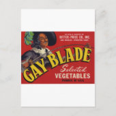 Gay Blade Vegetables Briefkaart (Voorkant)