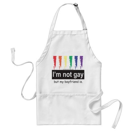 Gay Boyvriend Apron Standaard Schort (Voorkant)