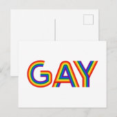 GAY BRIEFKAART (Voorkant / Achterkant)