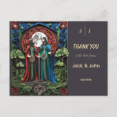 Gay bruiloft dank u briefkaart (Voorkant)