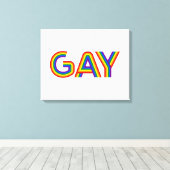 GAY CANVAS AFDRUK (Insitu (Houten vloer))