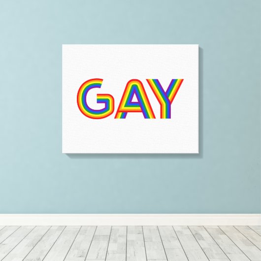 GAY CANVAS AFDRUK (Insitu (Houten vloer))