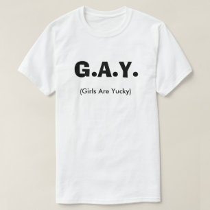 Gay Club Girls zijn Yucky Funny LGBT Queer T-shirt