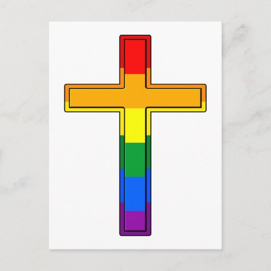 Gay Cross Briefkaart (Voorkant)