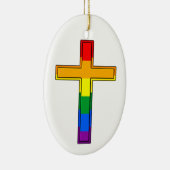 Gay Cross Keramisch Ornament (Rechts)
