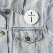 Gay Cross Ronde Button 5,7 Cm (In situ)