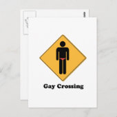 GAY CROSSING BRIEFKAART (Voorkant / Achterkant)