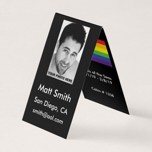 Gay Cruise Card Visitekaartjes (Voorkant)