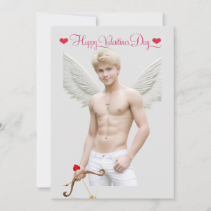 Gay Cupid Twink Valentijnsdag gepersonaliseerd Feestdagenkaart