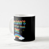 Gay Dads Fathers Day Koffee Mok LGBT Pride Gift (Voorkant links)