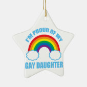 Gay Daughter Keramisch Ornament (Rechts)