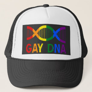 GAY DNA LGBTQ+ Rainbow Pride Trucker Pet