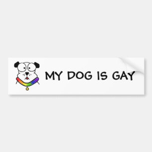 Gay Dog Bumpersticker