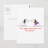 Gay Dog Cartoon #5 Briefkaart (Voorkant / Achterkant)