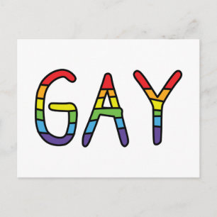 Gay Doodle-ontwerp Briefkaart