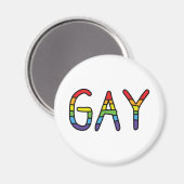 Gay Doodle-ontwerp Magneet (Voorkant / Achterkant)