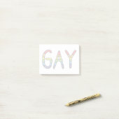 Gay Doodle-ontwerp Post-it® Notes (Op bureau)