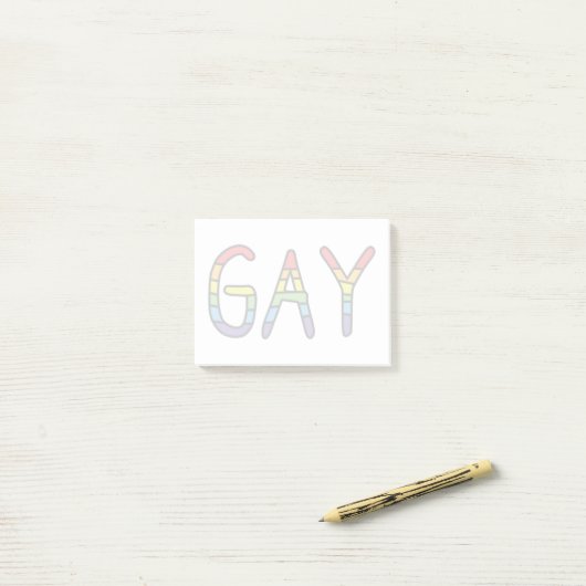 Gay Doodle-ontwerp Post-it® Notes (Op bureau)