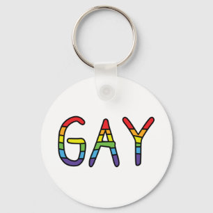 Gay Doodle-ontwerp Sleutelhanger