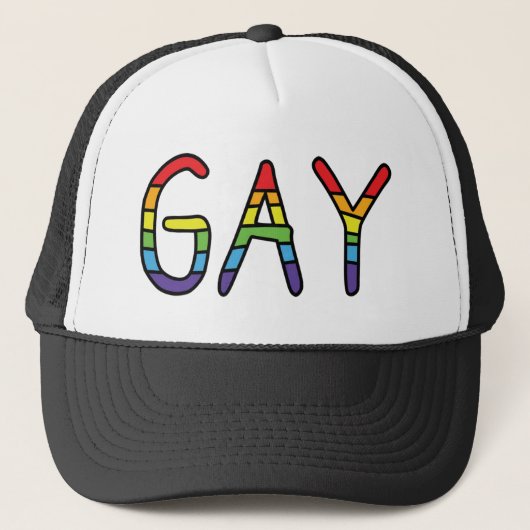 Gay Doodle-ontwerp Trucker Pet (Voorkant)